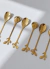 SET X6 CUCHARITAS - Dorados | SH en internet