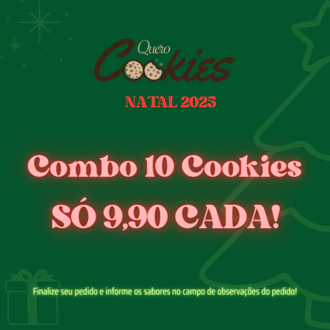 Combo Especial de Natal | 10 Cookies por 9,90 cada! - comprar online