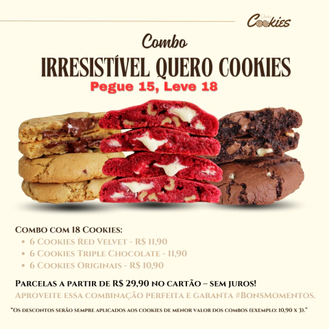 Combo Irresistível | Pegue 15, Leve 18 - comprar online