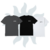 Kit Basic – 3 Camisetas Oversized (Preto, Cinza e Branco) - comprar online