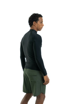 Lycra Unissex Manga Longa Preta - comprar online