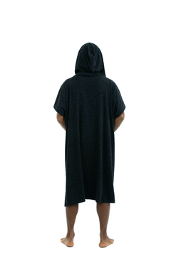 Poncho Toalha Unisex Bolso - Preto - loja online