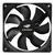 Cooler 120mm Para Gabinete 3 Pinos + Molex 4 Pinos Macho x Fêmea C3tech F7-100BK Storm 12cm Preto