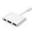 Adaptador Conversor Type-C 3.1 para USB 3.1 USB 3.0 e HDMI 4K (3 in 1) F3 118