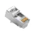 Conector de Rede Plug RJ45 8x8 CAT5E Blindado 062-0047 Chip SCE Pacote com 100 Peças Metal