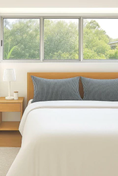 Funda de edredón piel de durazno QUEEN BLANCO/Blanco con 2 fundas de almohada BOSS - comprar online