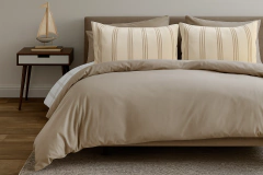 Funda de edredón piel de durazno KING BEIGE/BEIGE con 2 fundas de almohada TOSCANA BEIGE - comprar online