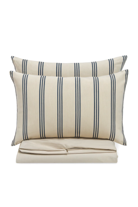 Funda de edredón piel de durazno NATURAL con funda de almohada TOSCANA PLOMO - comprar online