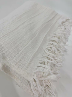 Imagen de Manta Pie De Cama Cubresillón Nido Abeja 100% Algodón