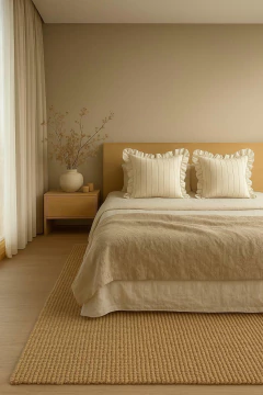 SET 2 fundas almohadón volados 60x60 + Pie de Cama - comprar online