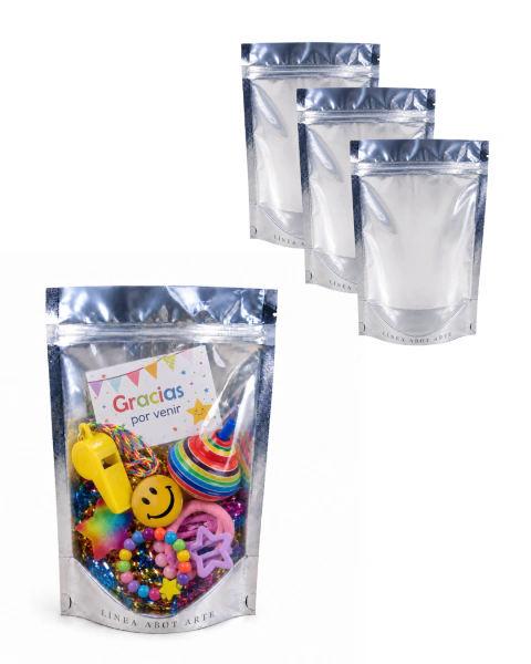 Bolsas Doypack Plateada C/ventana