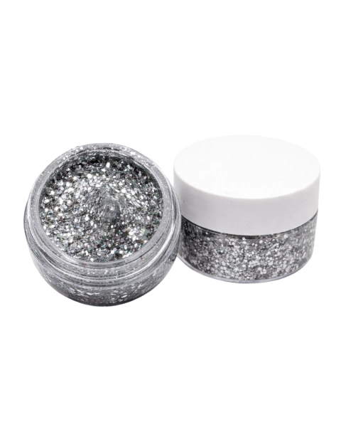 Glitter Gel Plata