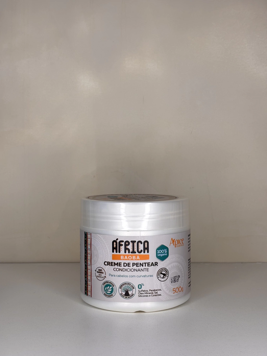 Creme de Pentear África Baobá 500g - No Poo / Low Poo