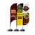 Wind Banner Personalizado Tecido Frente e Verso Kit Completo