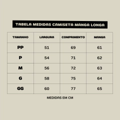 Camiseta Manga Longa - loja online