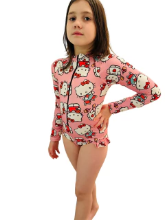 Kitty Traje de Baño, Malla Enteriza Manga Larga filtro UV90 en internet