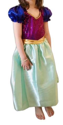 Disfraz Vestido Princesa Sirenita Ariel para nenas excelente calidad - comprar online