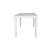 MESA PLASTICA LAURY BLANCA 140X75