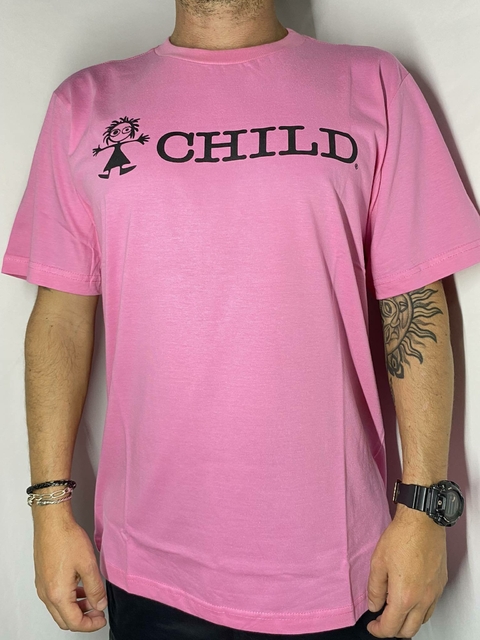 Camiseta Child Type Rosa