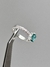 Anel pedra oval zirconia turmalina verde - comprar online