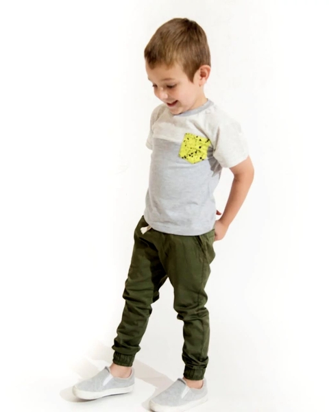 jogger kids - color verde militar