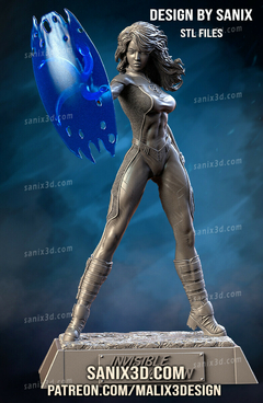 Mulher Invisível - Invisible Woman - Sanix - Fábrica de Minis