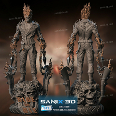 Motoqueiro Fantasma - Ghost Rider - Sanix - comprar online