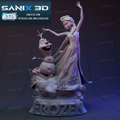 Diorama Frozen: Elsa and Olaf - comprar online