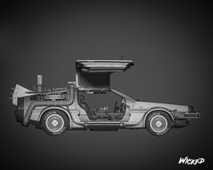 DeLorean - Back to the Future - Wicked - Fábrica de Minis