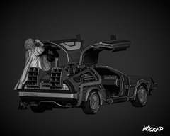 Back to the Future Diorama With DeLorean - Wicked na internet