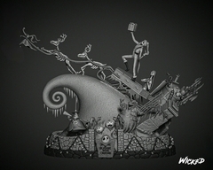 O Estranho Mundo de Jack - Nightmare Before Christmas Diorama - Wicked - comprar online