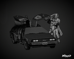 Back to the Future Diorama With DeLorean - Wicked - loja online