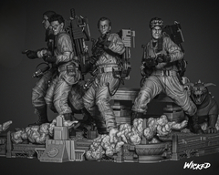 Ghostbusters Diorama - Wicked - Fábrica de Minis