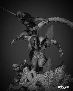 Deadpool e Wolverine 2024 Diorama - Wicked - comprar online