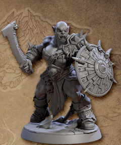 Blackcrag Mountain Orc D2 (bald)