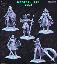 Pack com as 5 Minis Western RPG Vol. 1