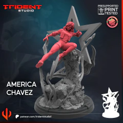 America Chavez na internet