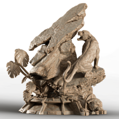Black Panther VS Predator Diorama - Wicked na internet