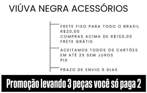 Imagem do banner rotativo Viúva negra acessórios