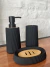Set de baño negro - comprar online