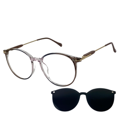 Óculos Armação Feminino Gatinha + Clip On 2 Em 1 CF367 - PRESENTEGOD