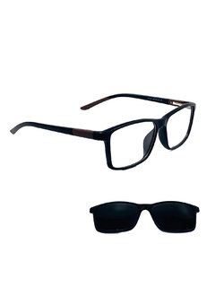 Óculos Armação Masculino + Clip On 2 em 1 CM-122 C3