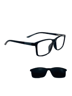 Óculos Armação Masculino + Clip On 2 em 1 CM-122 C5