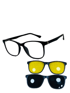 Óculos Armação Masculino + Clip On 3 em 1 CM129C1 - comprar online
