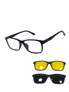 Óculos Armação Masculino + Clip On 3 em 1 CM135C2 - comprar online