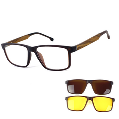 ARMAÇÃO DE ÓCULOS masculino clipon 3 em 1 CM181 - loja online