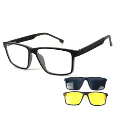ARMAÇÃO DE ÓCULOS masculino clipon 3 em 1 CM181