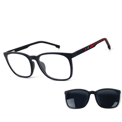 ARMAÇÃO DE ÓCULOS masculino clipon 2 em 1 CM182 - PRESENTEGOD