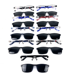 Armação Masculina + Clip On 2 Em 1 CM185