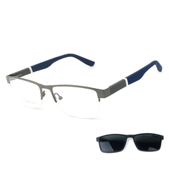Armação Masculina + Clip On 2 Em 1 CM185
